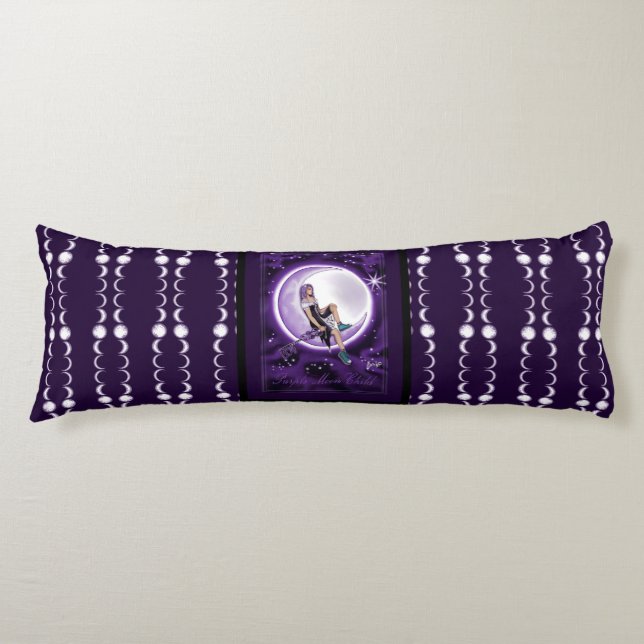 Purple Moon Child Body Pillow (Front)