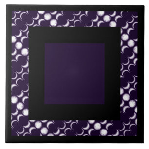 Purple Moon Child Ceramic Tile