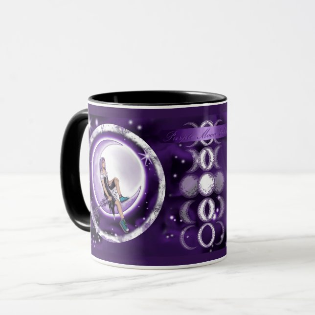 Purple Moon Child Coffee Mug (Front Left)