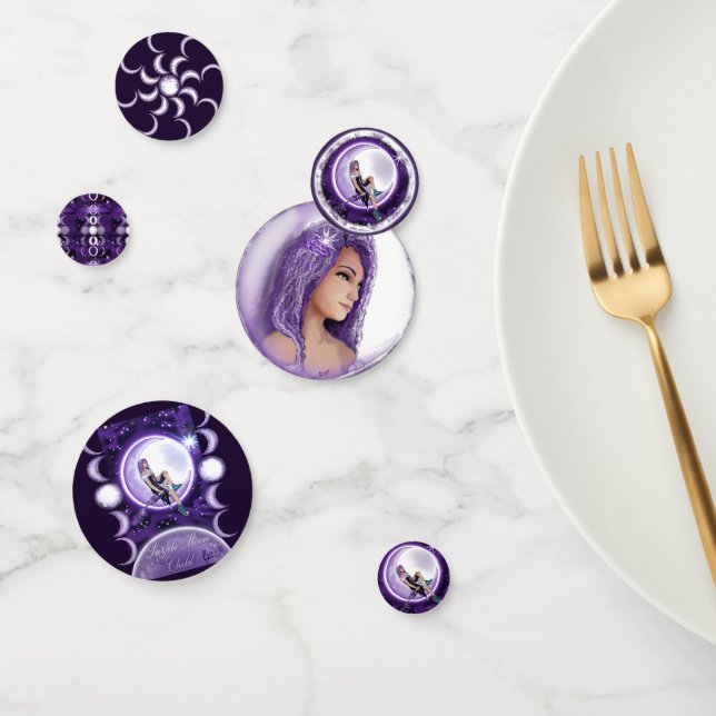 Purple Moon Child Confetti (Group)