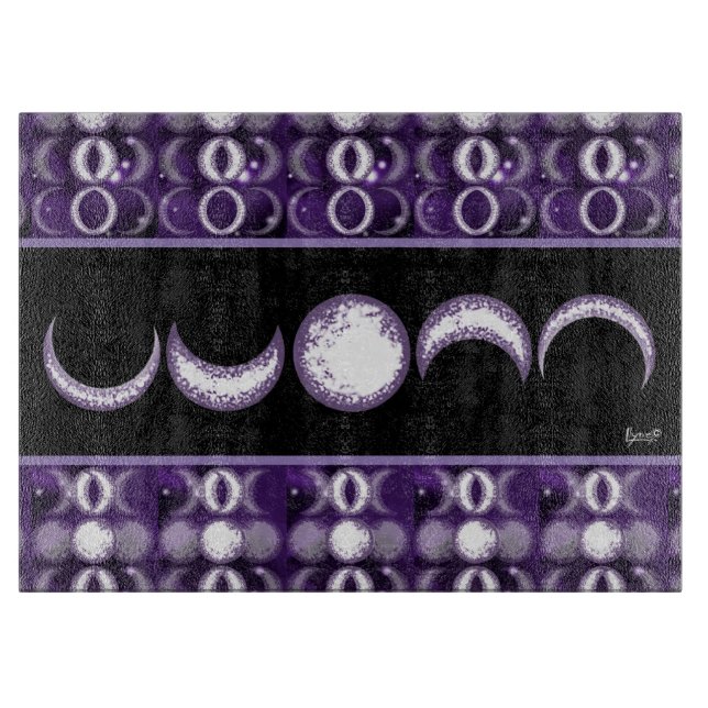 Purple Moon Child Cutting Board (Front)