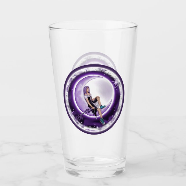 Purple Moon Child Glass (Front)