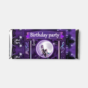 Purple moon Child Hershey Bar Favors