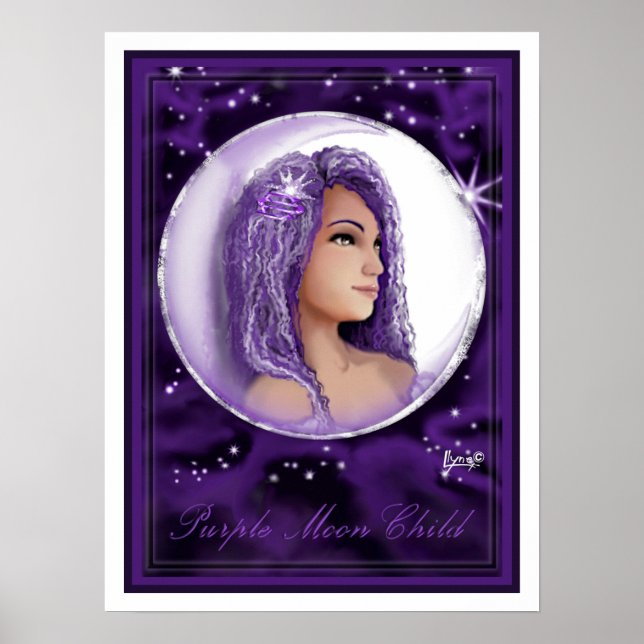 Purple Moon Child Poster (Front)