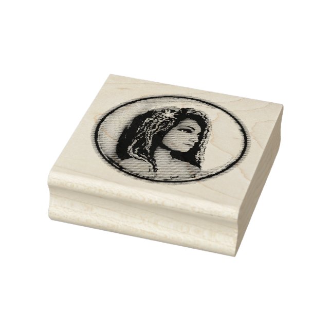 Purple moon child rubber stamp (Stamp)