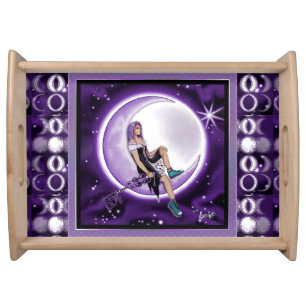 Purple Moon Child Serving Tray