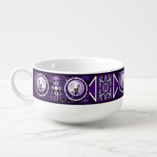 Purple Moon Child Soup Mug