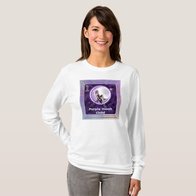 Purple Moon Child T-Shirt (Front Full)