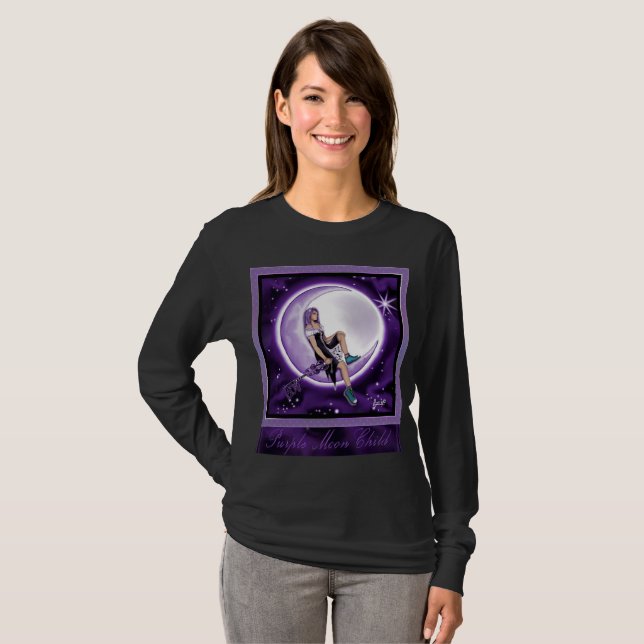 Purple Moon Child T-Shirt (Front Full)
