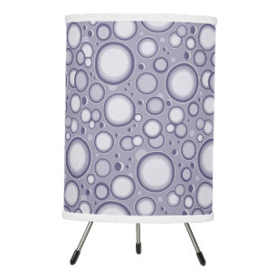 Purple Moon Crater Pattern Tripod Lamp