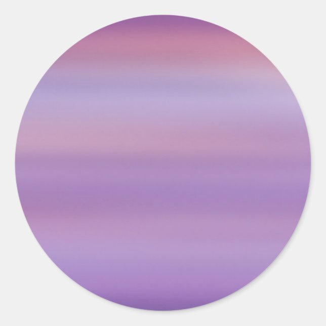 Purple Moon Mist Classic Round Sticker (Front)