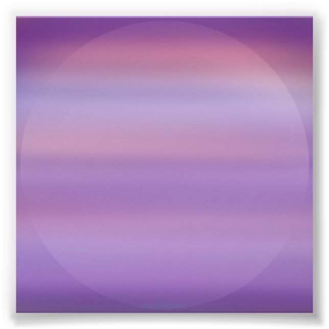 Purple Moon Mist Photo Print (Front)