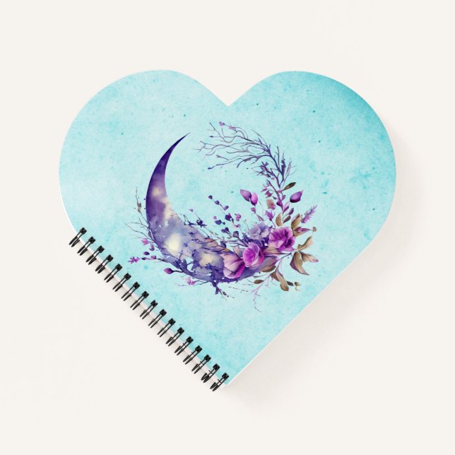 Purple Moon  Notebook (Front)