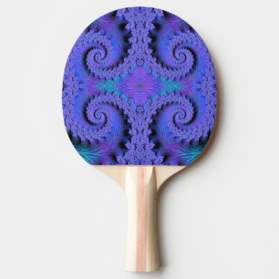 ~ PURPLE MOON ~ Original Fractal ~ Ping Pong Paddle
