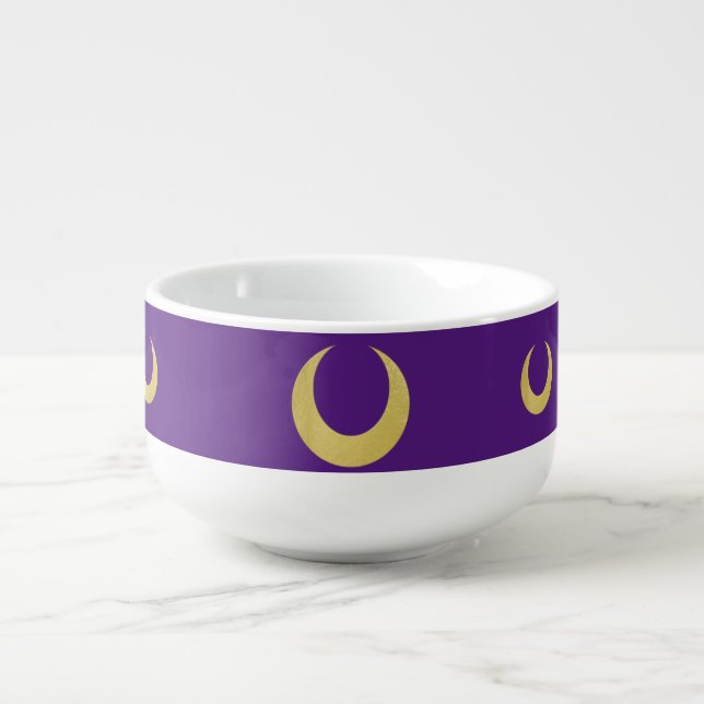 Purple Moon  Soup Mug (Front)