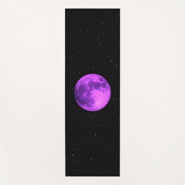 Purple Moon -Space Stars- Yoga Mat
