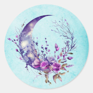 Purple Moon Sticker