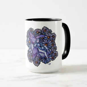 Purple MoonChild Fairy Moon Child Floral Faeries   Mug
