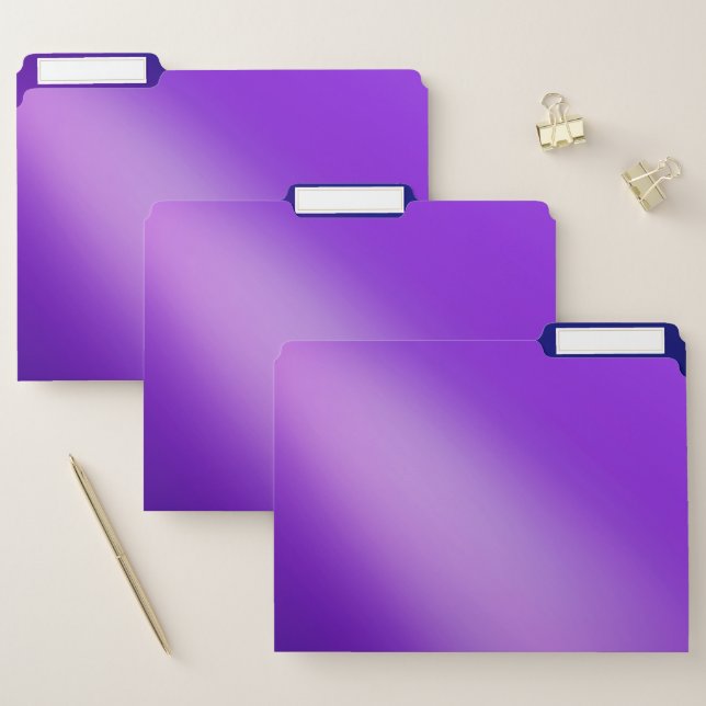 Purple moonlight ombre effect  file folder (Set)