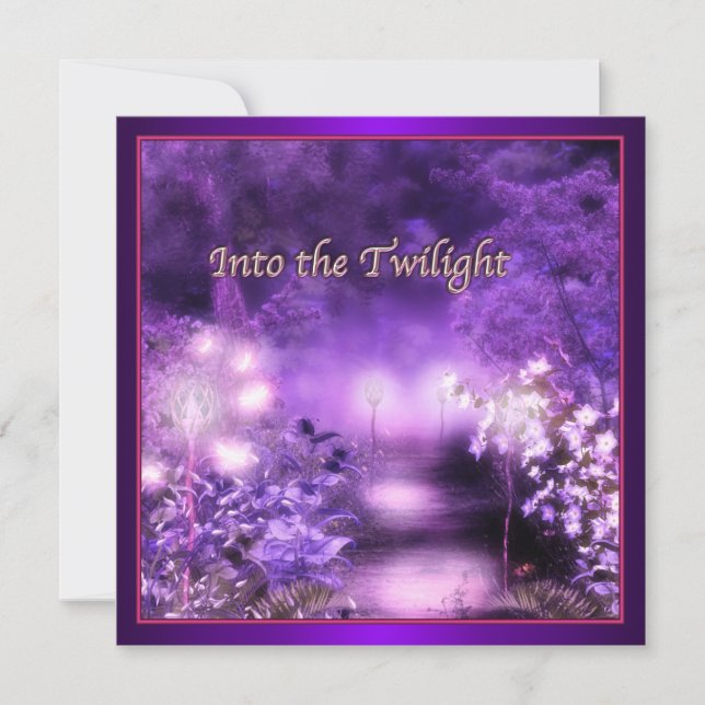 Purple Moonlight Prom Invitations (Front)