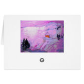 purple moonlight snow cards (Back Horizontal)