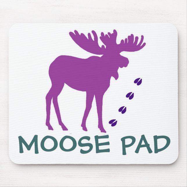Purple MOOSE Pad Mouse Pad (Front)