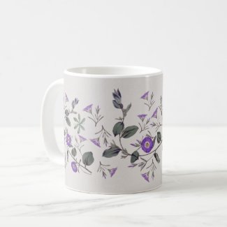 Purple Morning Glory Botanique Mug