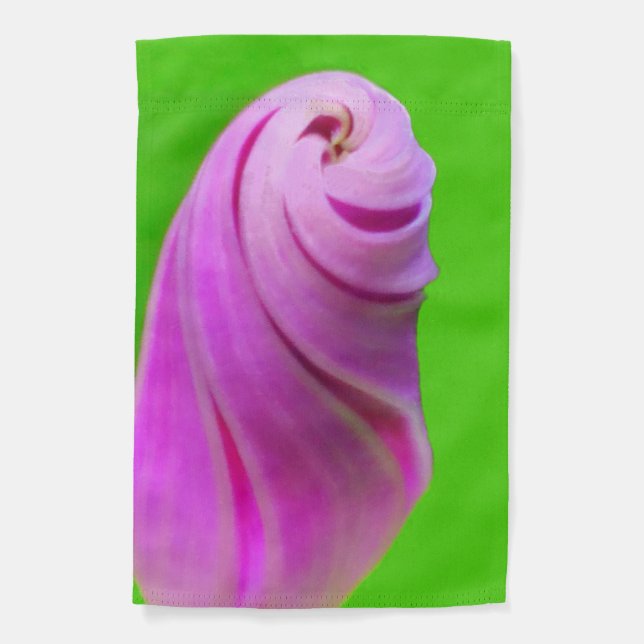 Purple Morning Glory Bud  Garden Flag (Front)