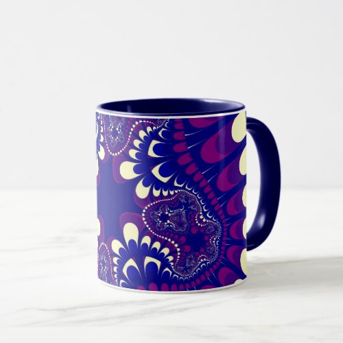 Purple Morning Glory Flower Mug