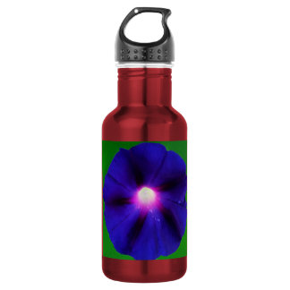 Purple Morning Glory Flower Stainless Steel Water Bottle