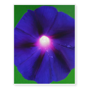 Purple Morning Glory Flower Temporary Tattoos