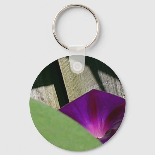Purple Morning Glory Key Chain (Front)