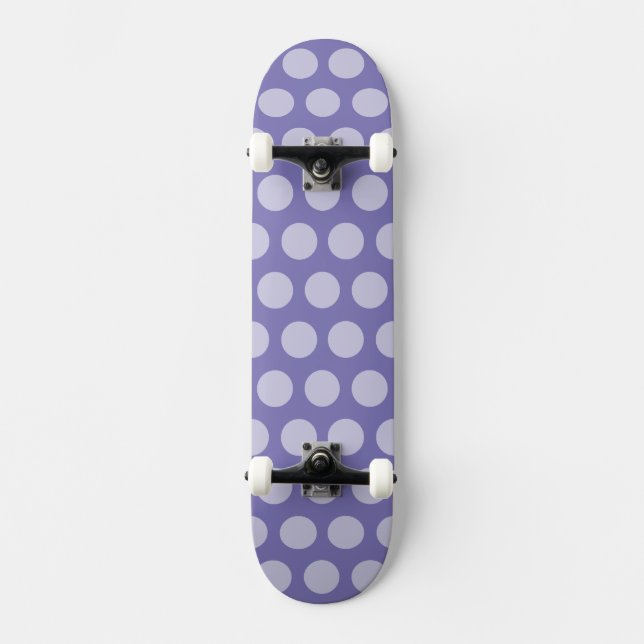Purple Moroccan Dots Skateboard Deck (Front)