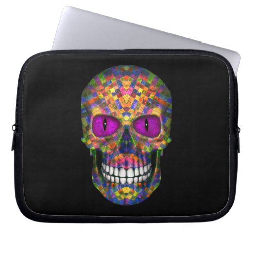 Purple Mosaic  Sugar Skull Zombie  Laptop Sleeves