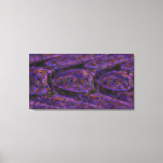 Purple Mosaic Vortexes Canvas Print