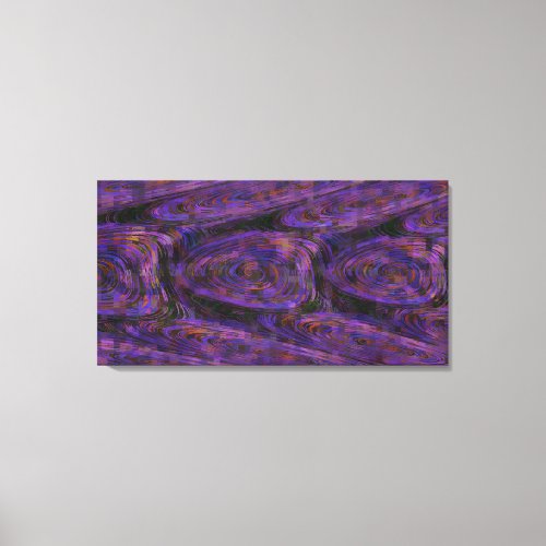 Purple Mosaic Vortexes Canvas Print
