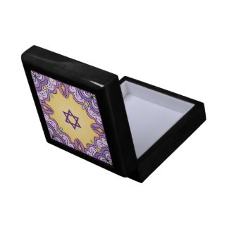 Purple Mosaic with Magen David Gift Box