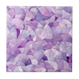 Purple mother of pearl ceramic tile