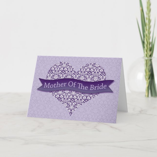 Purple Mother of the Bride Card (Front)