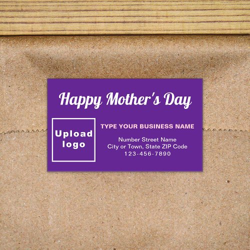 Purple Mothers Day Business Rectangle Sticker