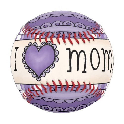 Purple Mothers Day Baseball