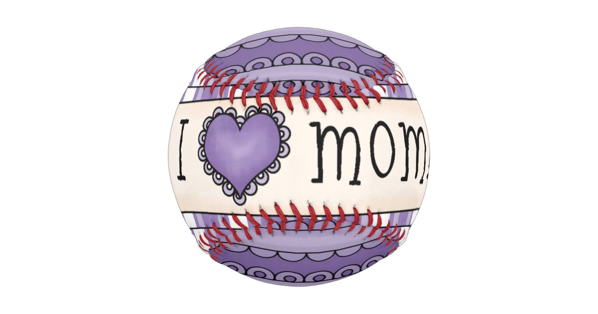 Purple Mother&rsquo;s Day Baseball | Zazzle