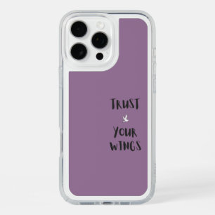 Purple motivation positive quote affirmations iPhone 16 pro max case