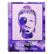 Purple Motivational Buddha Head Personalized