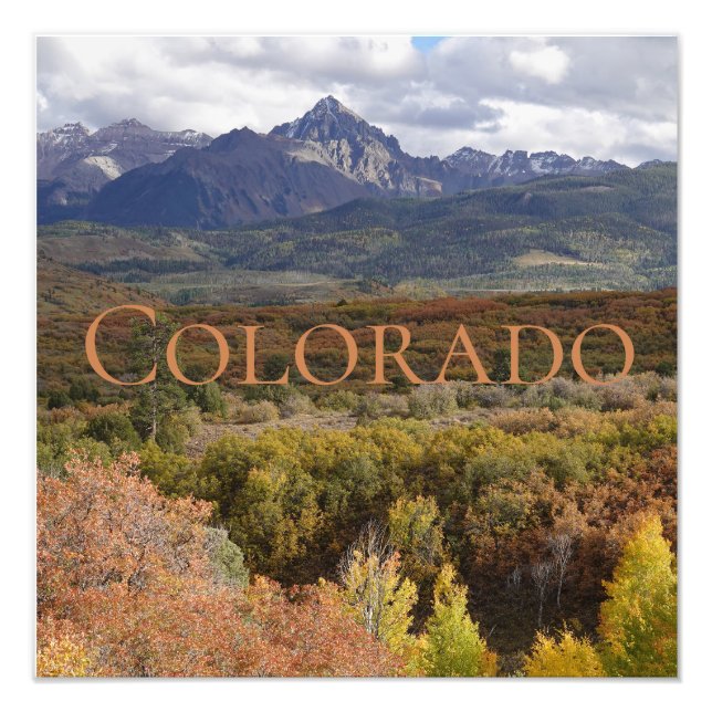 Purple Mountain Contrasts Colorado Photo Print (Front)