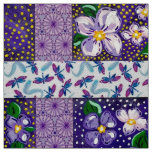 Purple Mountain Flowers Fabric