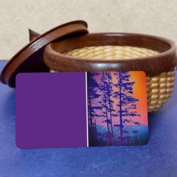 Purple Mountain Pines Original Nature Art Business Card by annpowellart at Zazzle