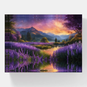 Purple Mountain Valley Sunrise Paperweight
