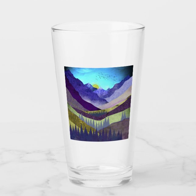 Purple Mountains Majesty Glass (Front)