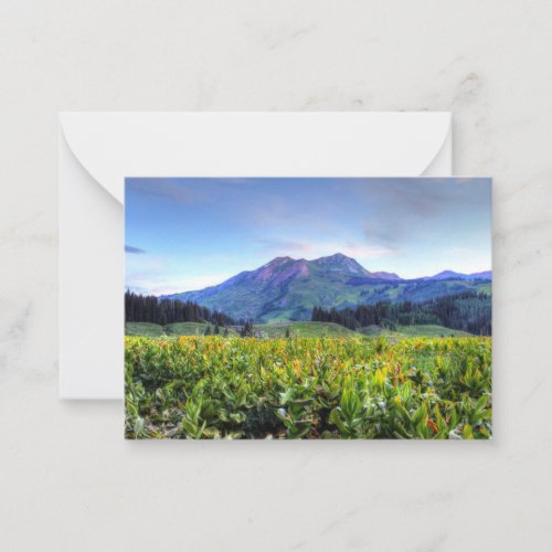 Purple Mountains Majesty Note Card